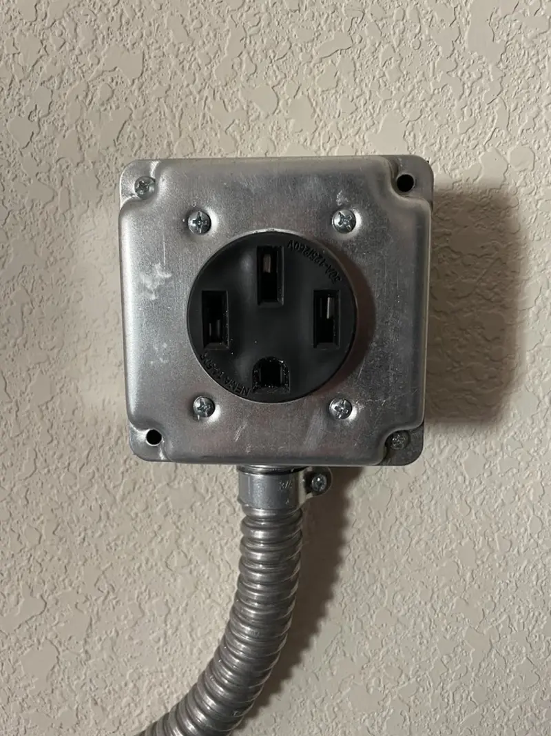 NEMA 14-50 outlet installed for Smart Home Electrical in Metropolis