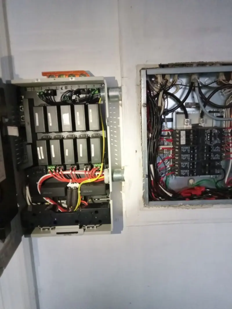 Electrical panel upgrade completed for Indoor Lighting Installation in Metropolis